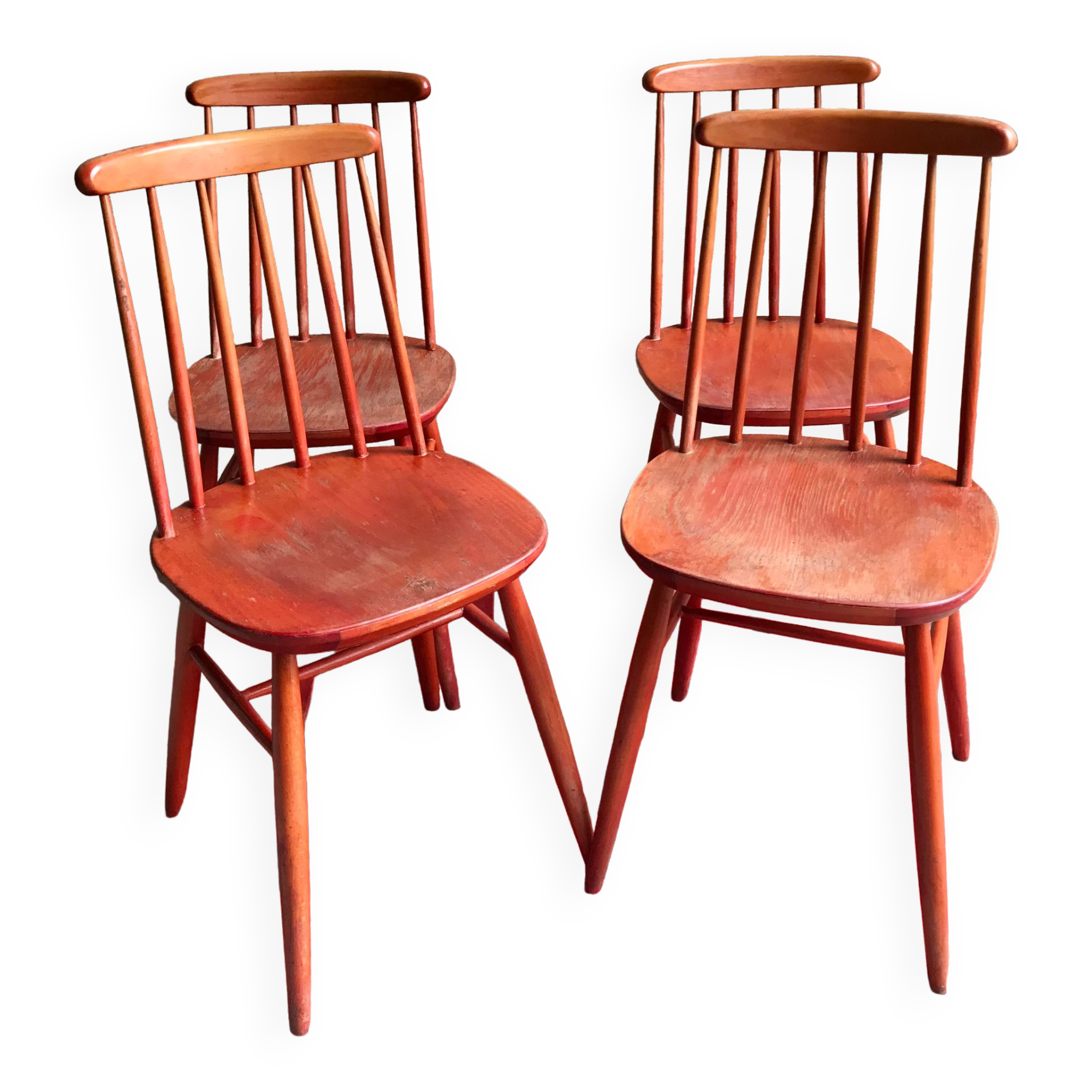 Set of 4 vintage 1960's scandinavian