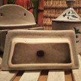 Ceramic wall pot flowers 1970