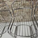 Round table and 4 chairs set, 1970