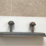 Patinated wooden coot rack