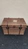 Antique vintage rattan and wicker travel trunk from the 1900s