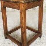 Tabouret vintage de ferme en châtaignier Circa 50