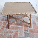 Wicker coffee table
