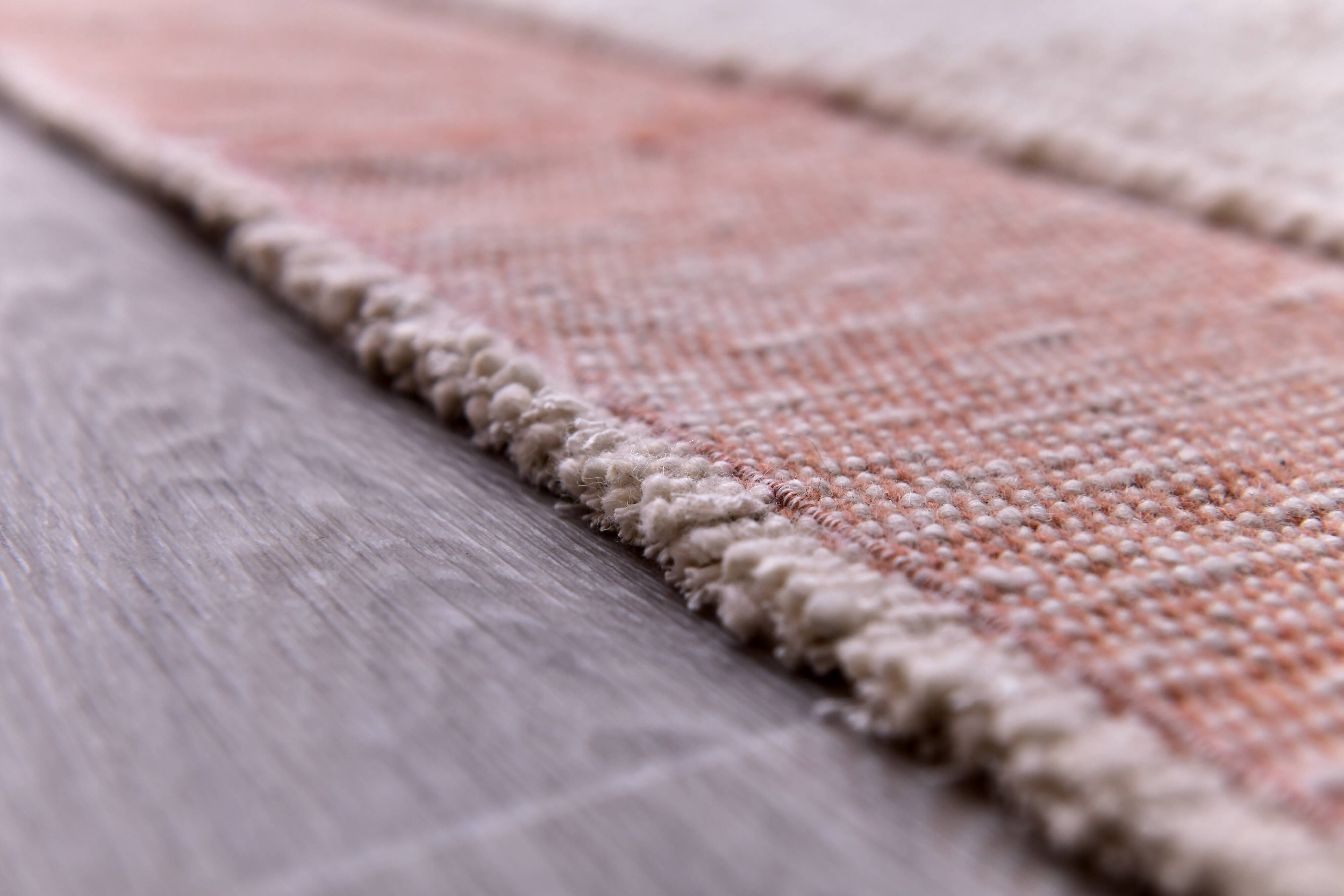 Wool Shaggy rug 200x300 cm , Hand made wool apricot orange carpet