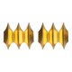 Pair of 2 Danish Gothic 3 wall lights by Bent Karlby, Lyfa, 1960s.