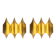 Pair of 2 Danish Gothic 3 wall lights by Bent Karlby, Lyfa, 1960s.