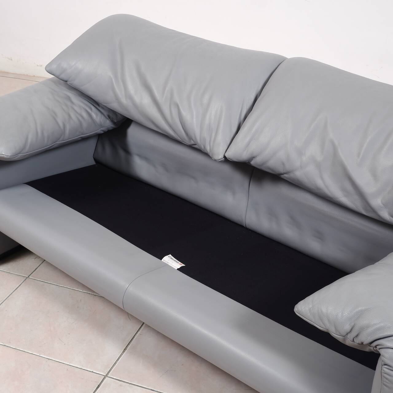 Ensemble de sièges en cuir « Maralunga » de Vico Magistretti pour Cassina