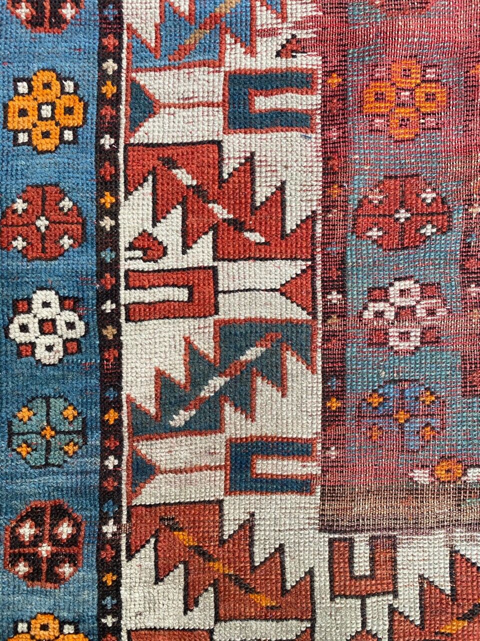 Kazak ancient Caucasian carpet 140x300 cm