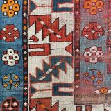 Tapis ancien caucasien Kazak 140x300 cm