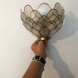 Vintage mother-of-pearl wall lamp