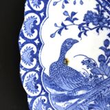 Japanese porcelain dish blue birds