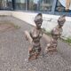 Pair of goddess andirons