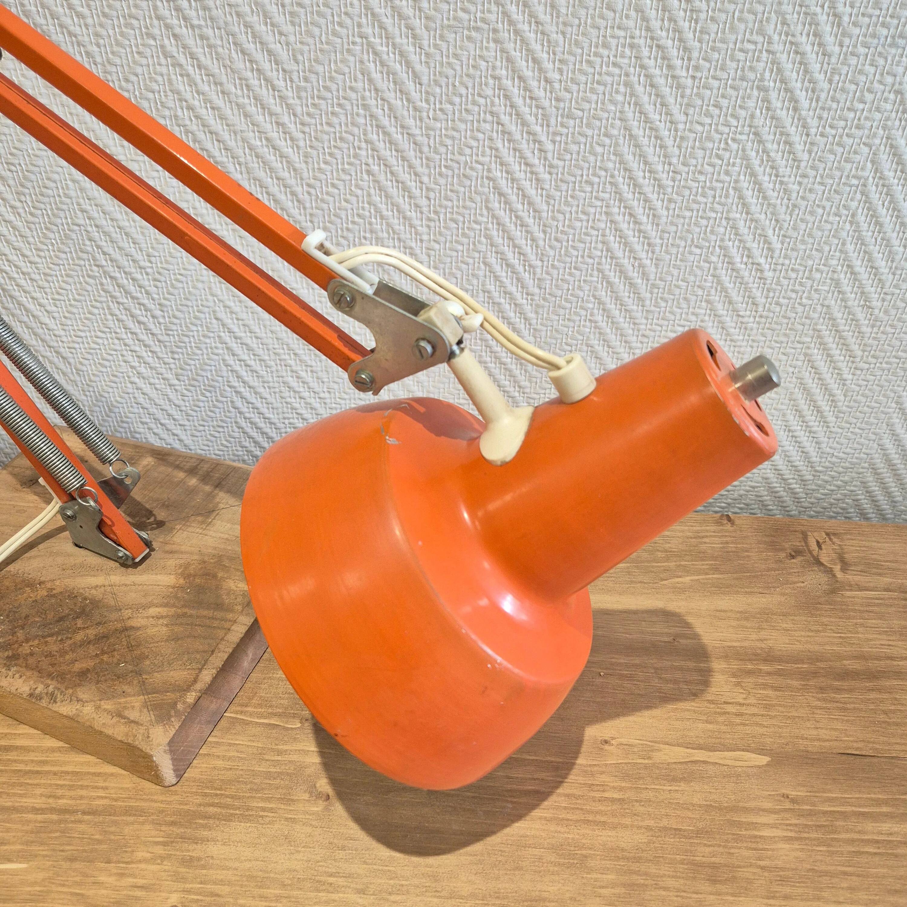 Lampe d'architecte vintage métallique articulée