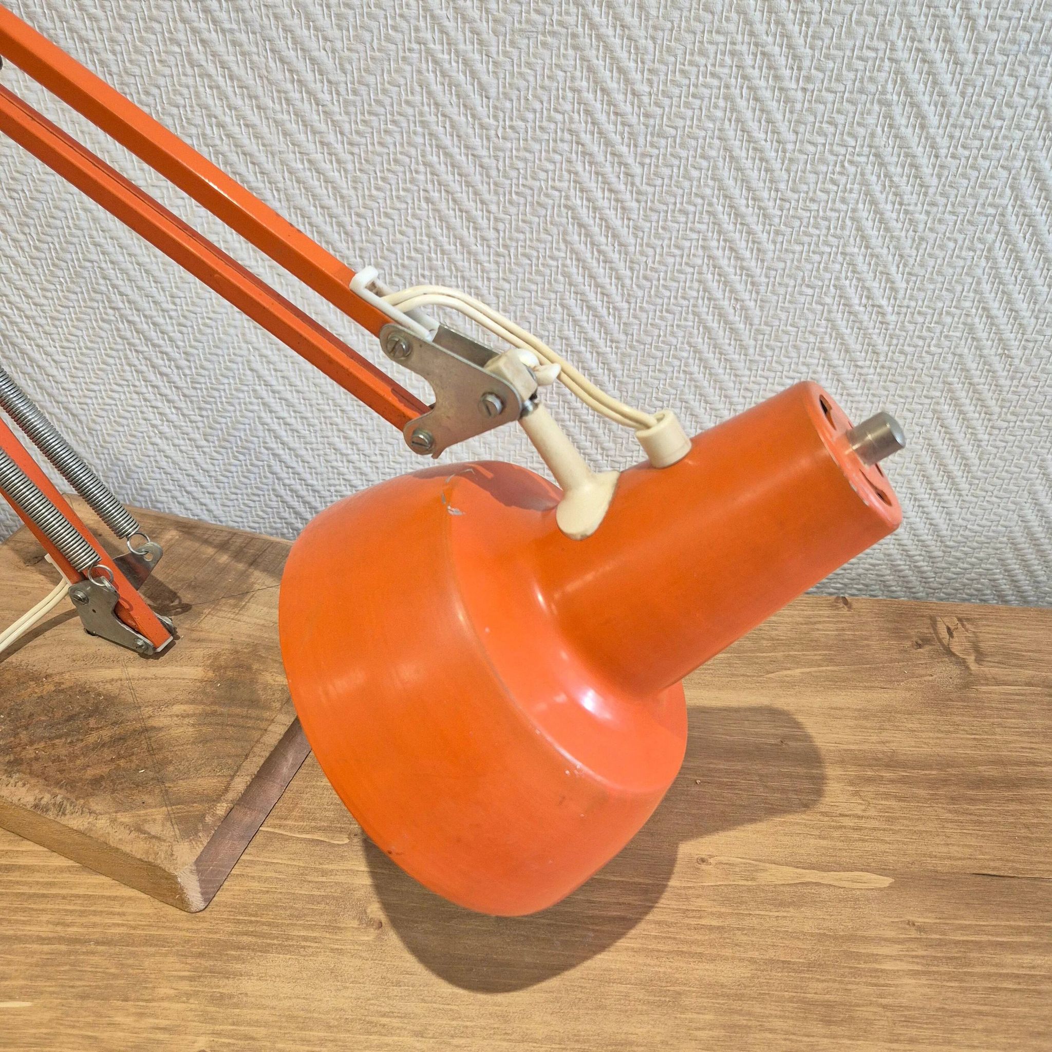 Vintage articulated metal architect lamp