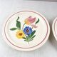 Lot of 2 plates with footouche décor Selestat, Schlettstadt, from Sarreguemines