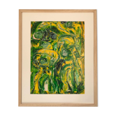 L. MITCHELS, active 20th century. Composition, 1971. Acrylic on paper.