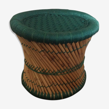 Tabouret bambou et corde