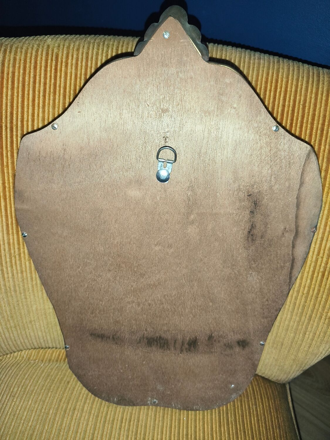 Violin-shaped mirror in Louis XV style