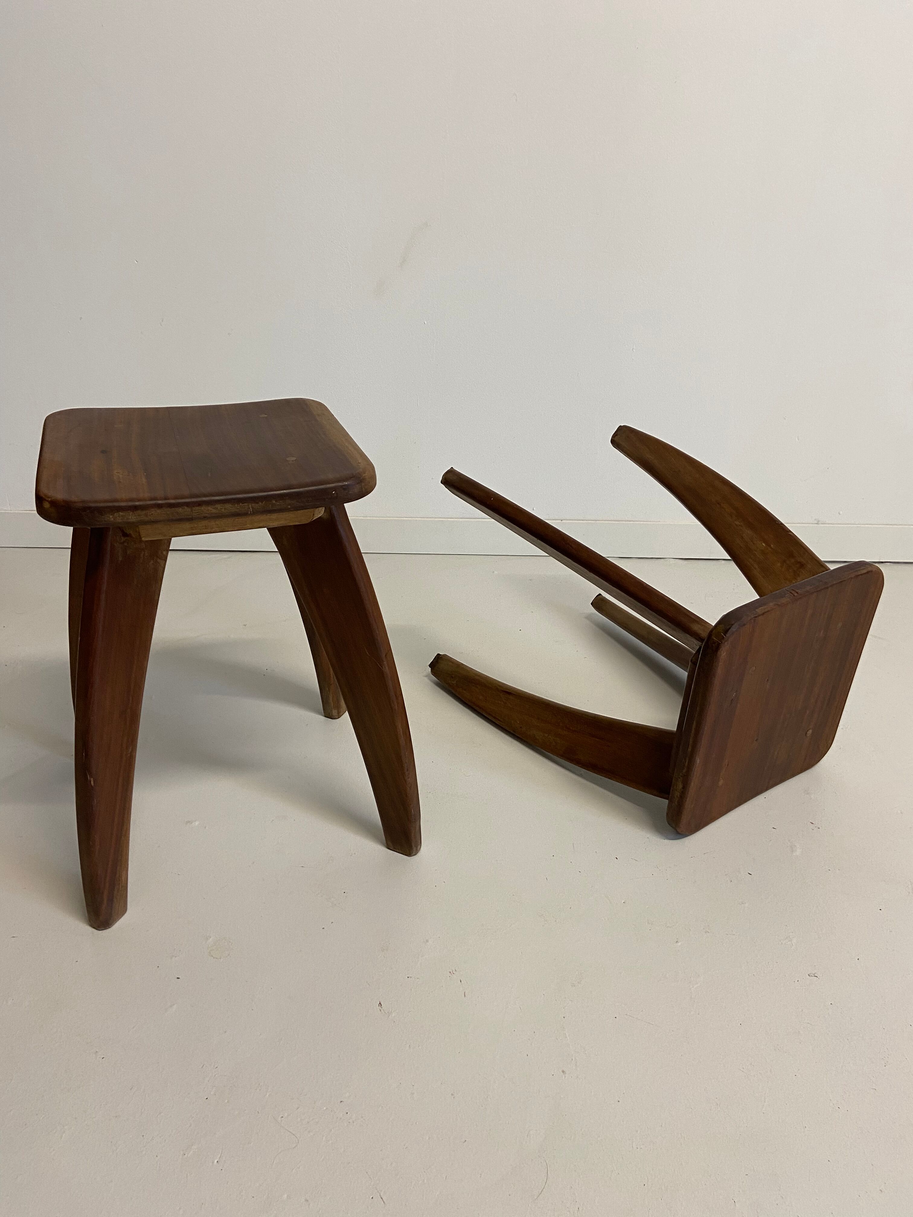 Scandinavian rosewood stools