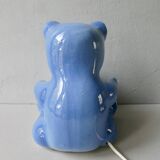 Teddy lamp in ceramic and opaline, 70s