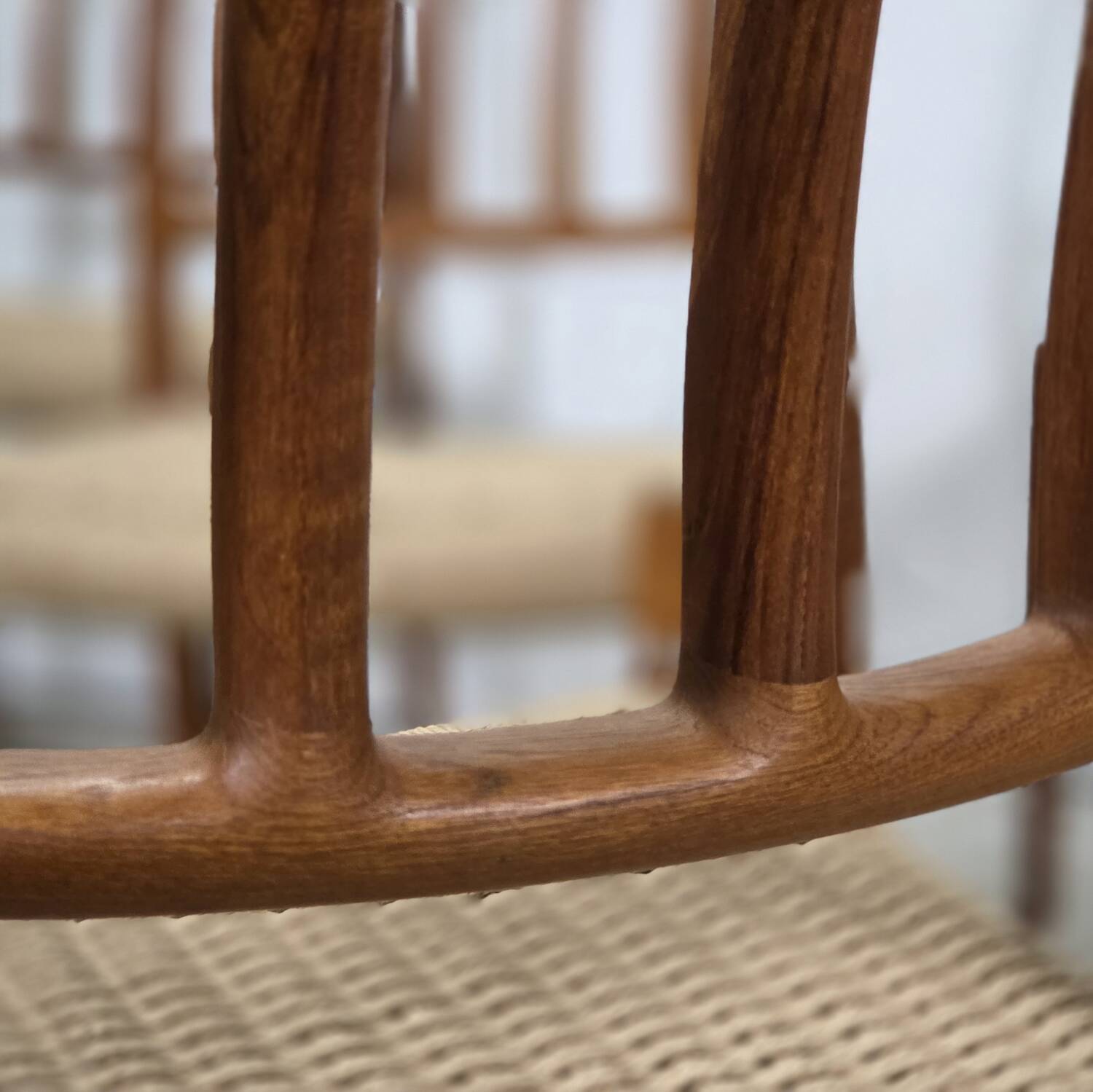 Niels Møller model 83 dining chair teak new papercord