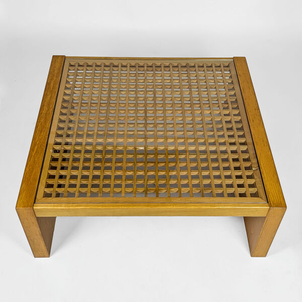 Table basse italienne en frêne, 1970