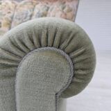 1970s, Danish relax armchair, green furniture velour, original condition.