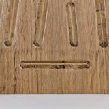 Solid oak lamp base