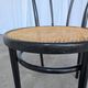 Mid-Century Thonet Style Dining Chair / Black Bentwood & Cane Seat Vintage
