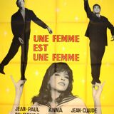 Movie poster "A Woman Is a Woman" 1961 Godard, Belmondo, Brialy...
