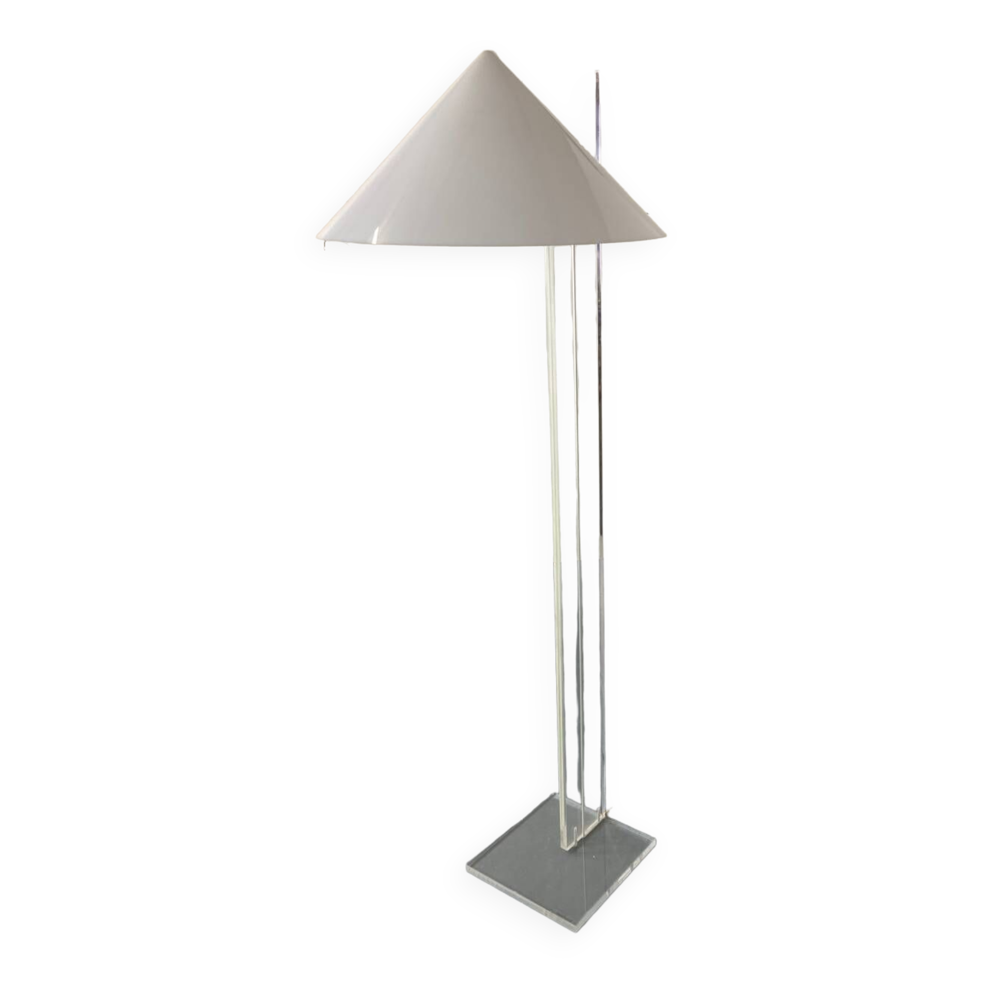 Space Age Acrylic Glass Floor Lamp by Harco Loor, 1980s