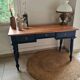 Bleu de Sèvres flat desk