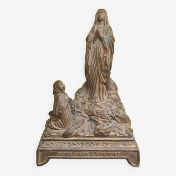 Small French Statue Of Notre Dame De Lourdes Circa 1900