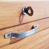 Double curtain binder cabinet