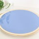 Blue ceramic dish and golden edges, Villeroy and Boch, vintage