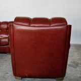 Vintage leather sofas, Italy, 70s, set of 2