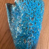 Petit vase fat lava bleu