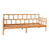1970s Italian Bamboo and Rattan Sofa, Vivai del Sud Style, Riviera Modern