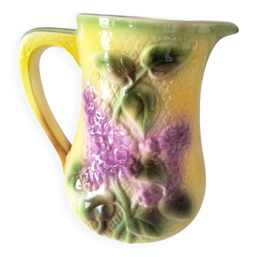 Pichet barbotine lilas
