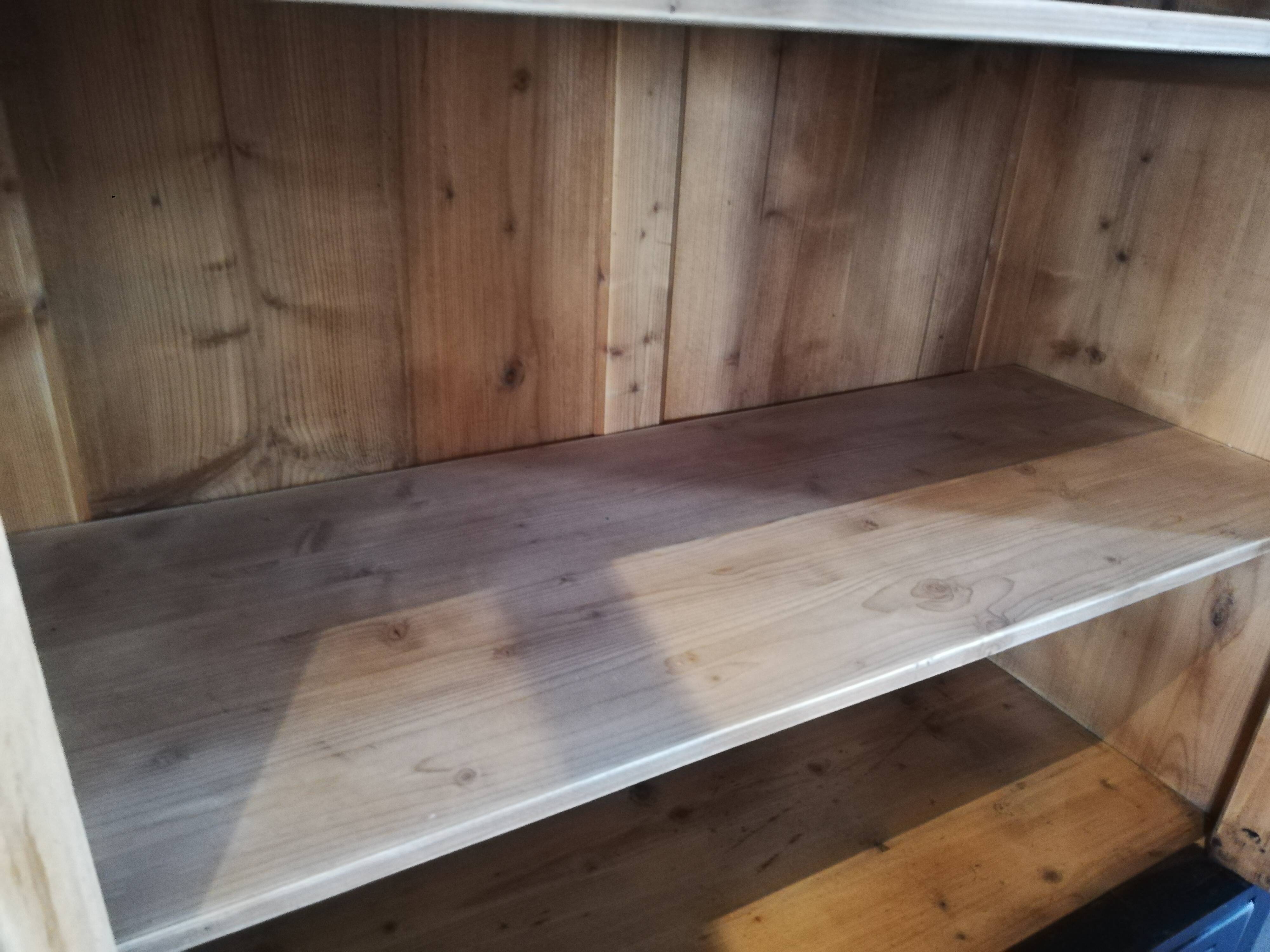 Parisian glazed wardrobe, Vintage painted showcase library