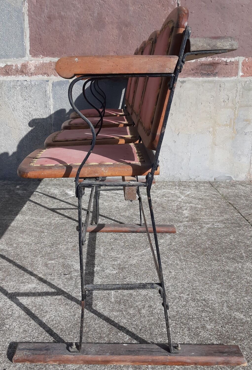 4 seater cinema bench