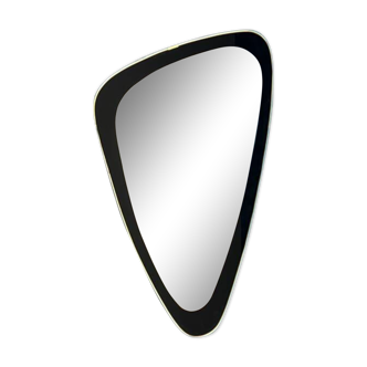 Vintage mirror 1960 asymmetrical rearview mirror - 57 x 34 cm