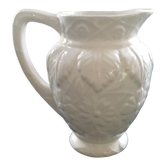 White slipware pitcher