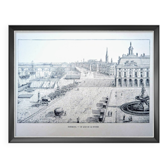 Imprimée en 1890, Bordeaux, Quai de la Bourse.