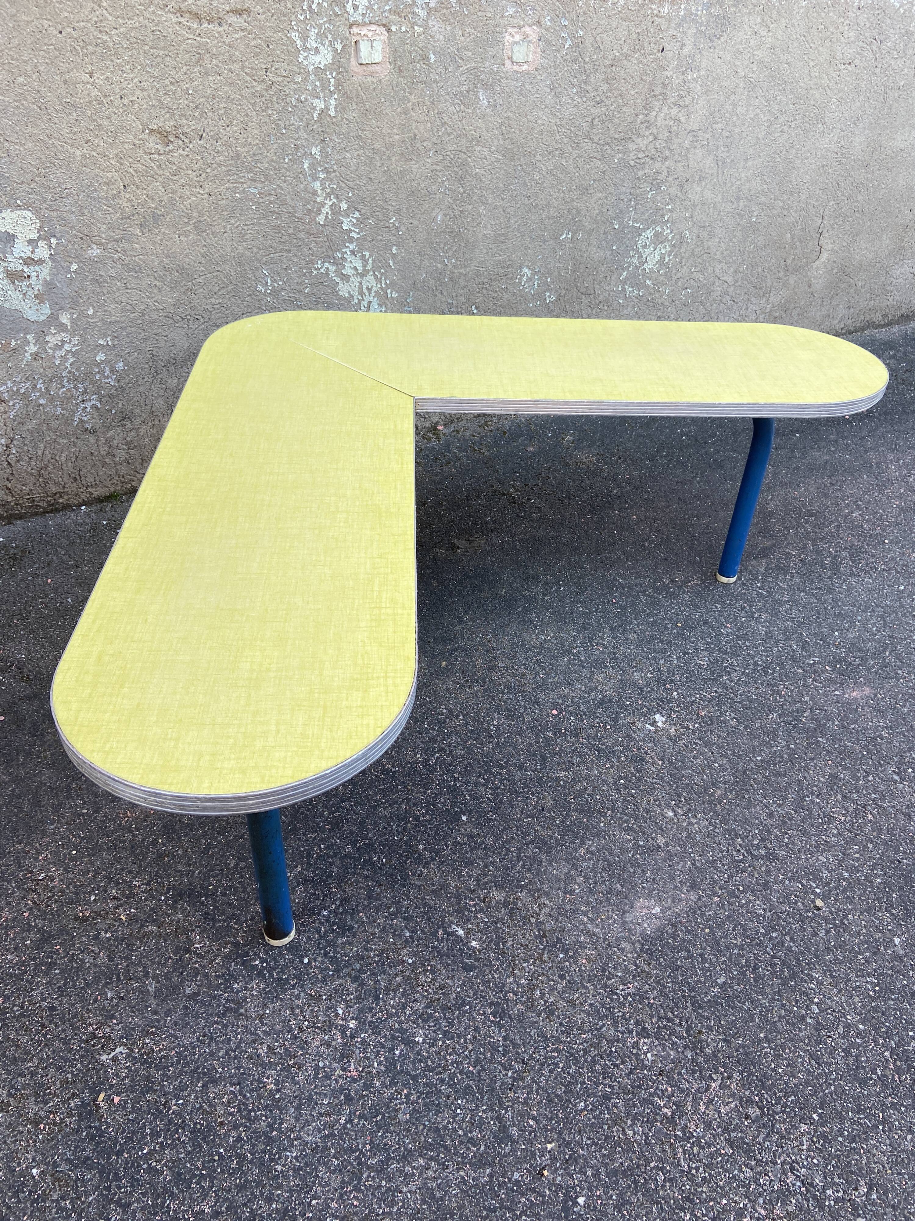 Charming formica kindergarten corner bench,