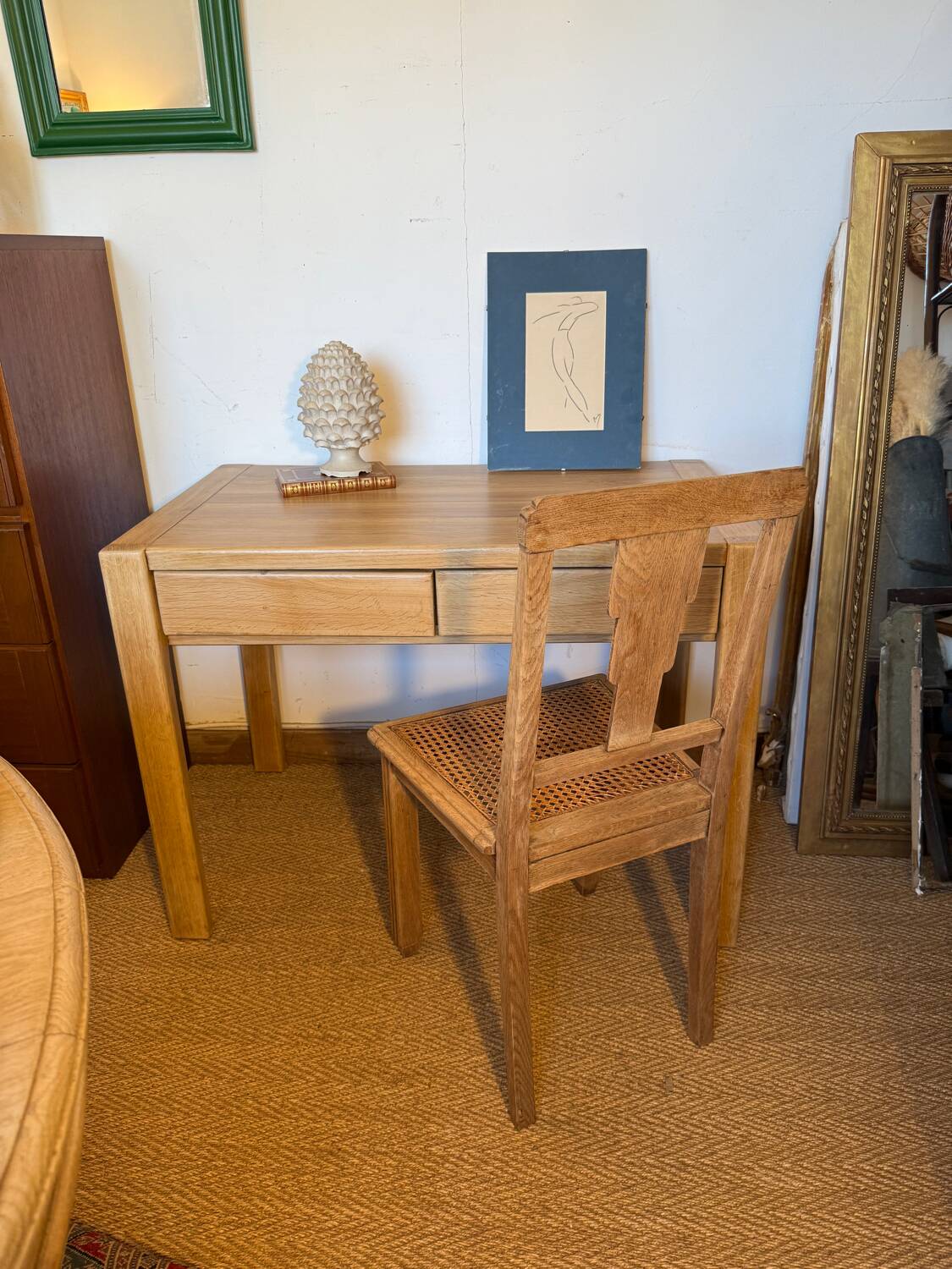 Vintage solid wood desk