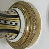 1930s ceramic lamp and bronze/vintage frame
