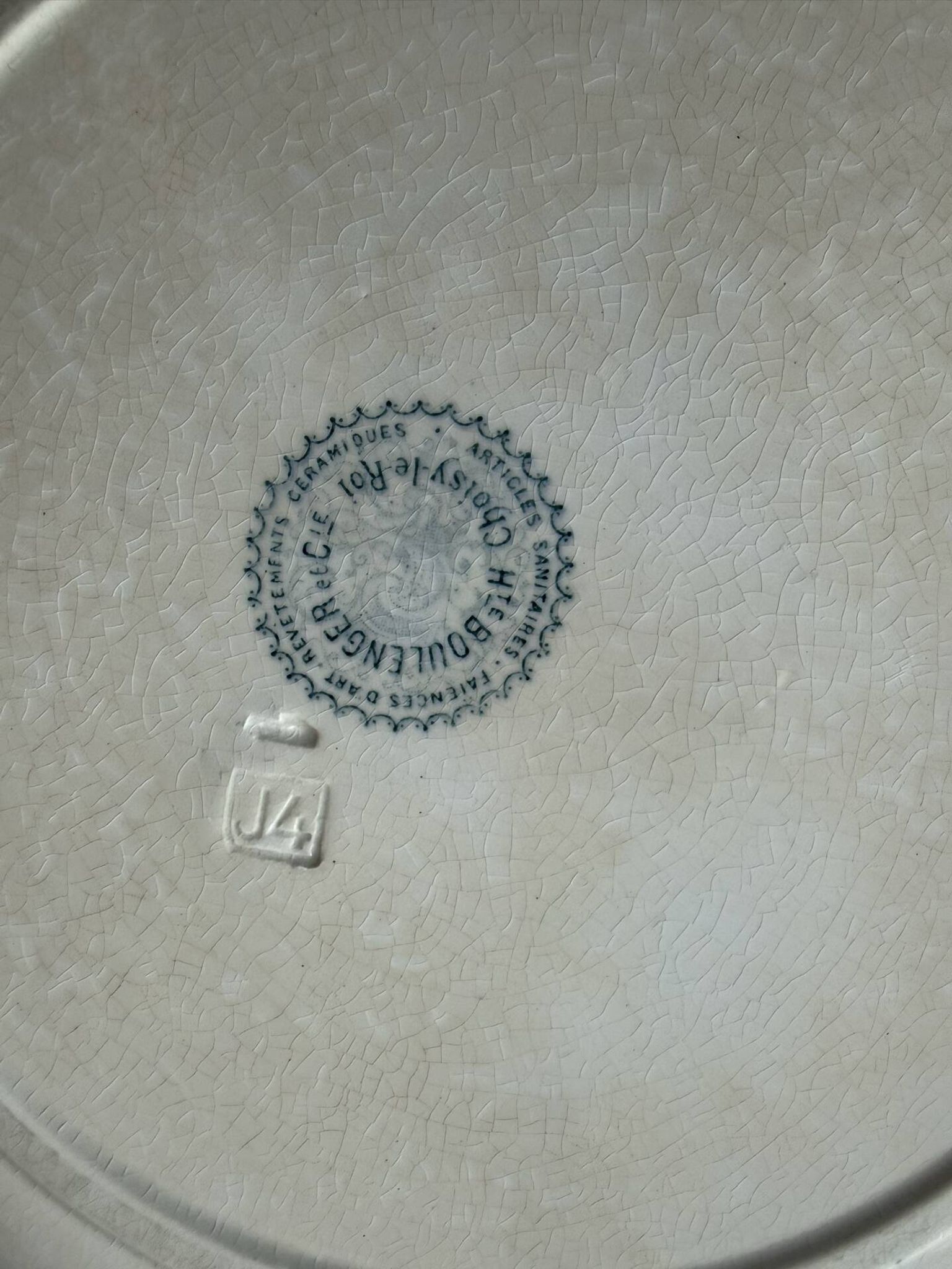 Lot of 7 flat plates Boulenger Choissy le Roi