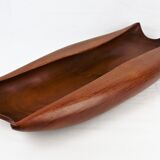 Scandinavian cut in vintage carved teak 1960