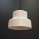 White pendant lamp, Danish design, 1970s, production: Denmark